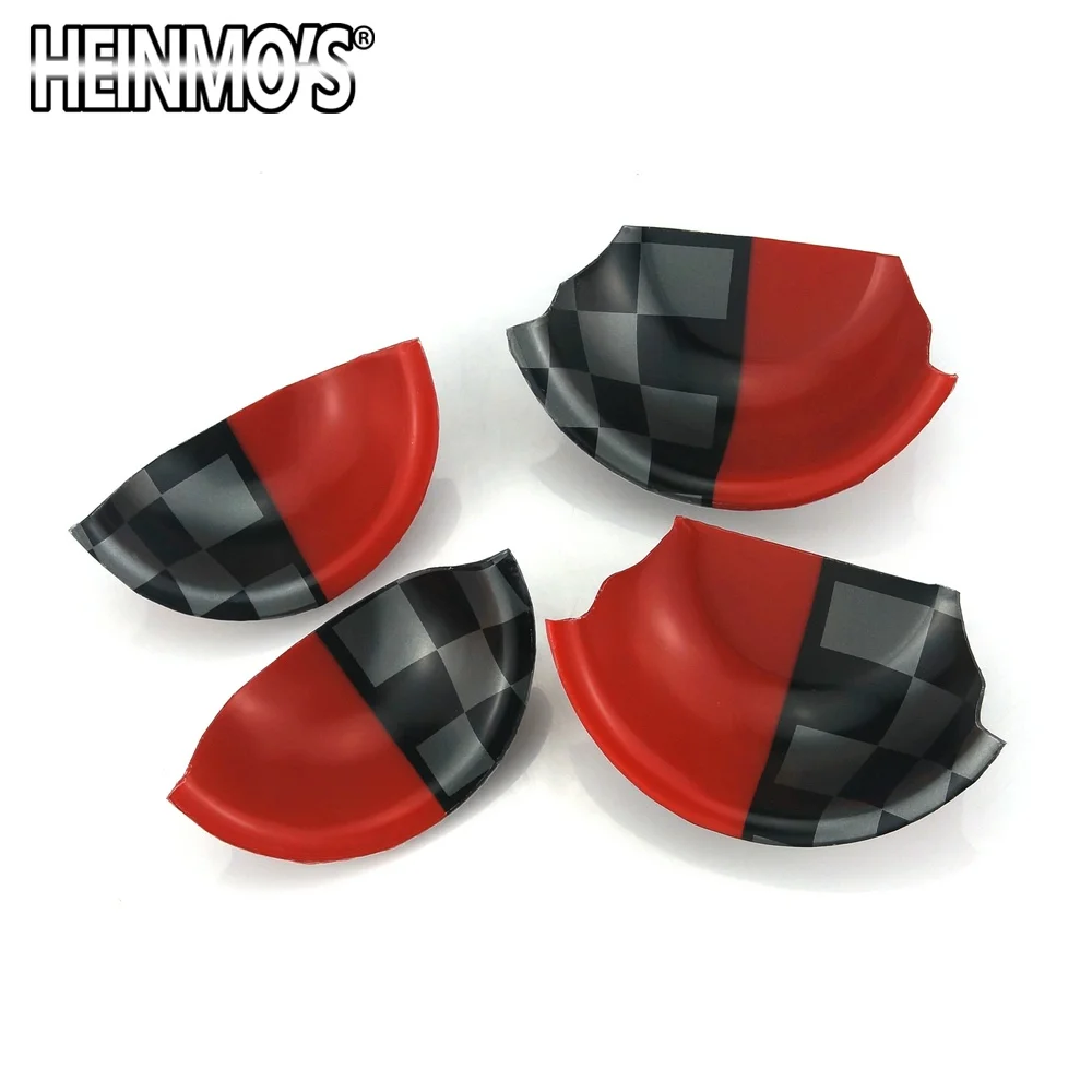 Наклейки для MINI Cooper F56 F54 F55 F60 Countryman, автомобильные наклейки для MINI Cooper, аксессуары для дверных ручек, наклейки для MINI F56 - Название цвета: 4PCS JCW