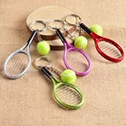 20 шт.лот брелок в виде теннисной ракетки милый брелок для ключей для женщин 3D Теннисный Брелок для ключей брелок для ключей бесплатная доставка