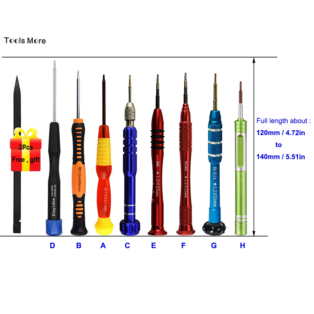 Pentalobe 1 2 P5 Torx T5 Philips PH000 Набор отверток для Apple MacBook Air & Macbook pro инструментов ремонта 3