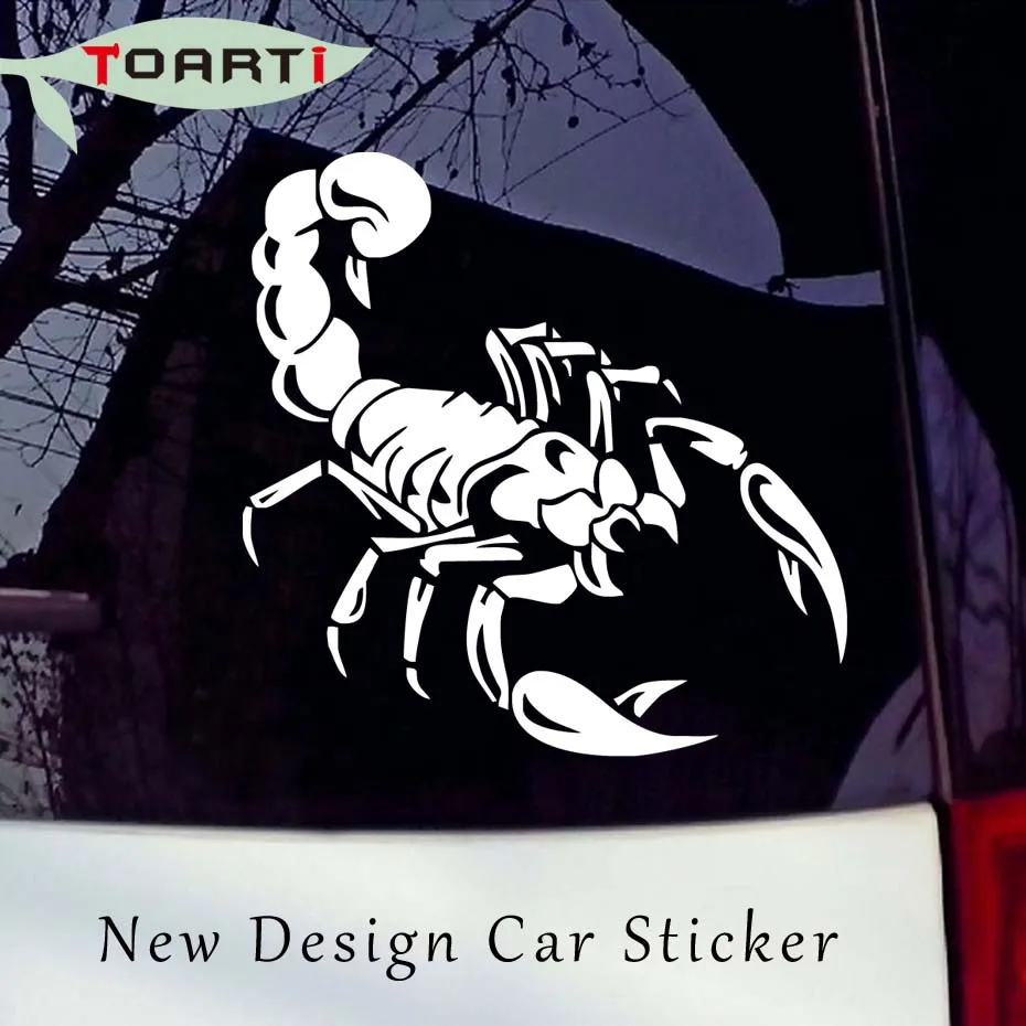 Наклейка 14*14 см в виде скорпиона из мультфильма наклейка на стену окно ноутбук