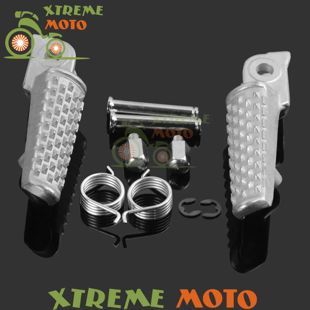 Серебристая передняя подножка мотоциклиста подставки для педалей и кронштейн CBR