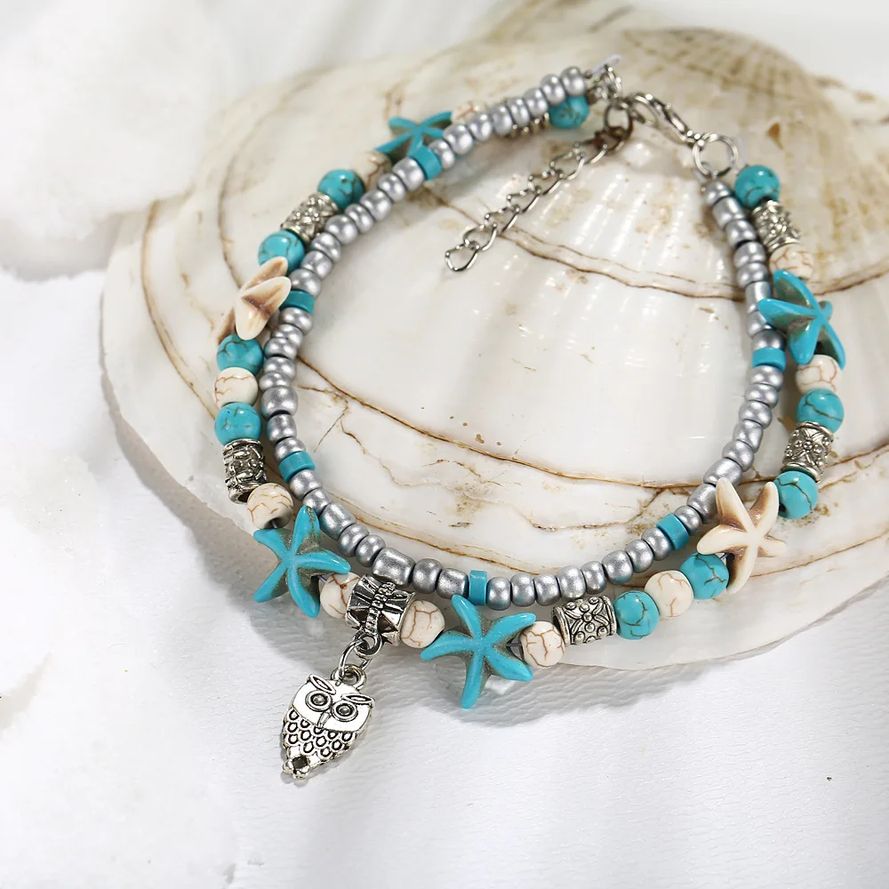 Pomlee Boho sandпляжные ножные браслеты для женщин винтажные Свадебные вечерние