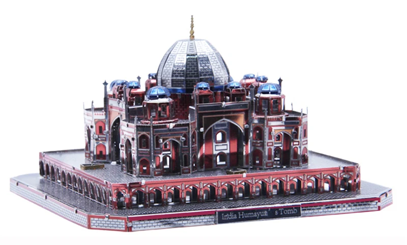 Microworld 3D металлическая головоломка мавзолей Хумаюна индийские архитектурные модели DIY лазерная резка головоломки для взрослых коллекция игрушек