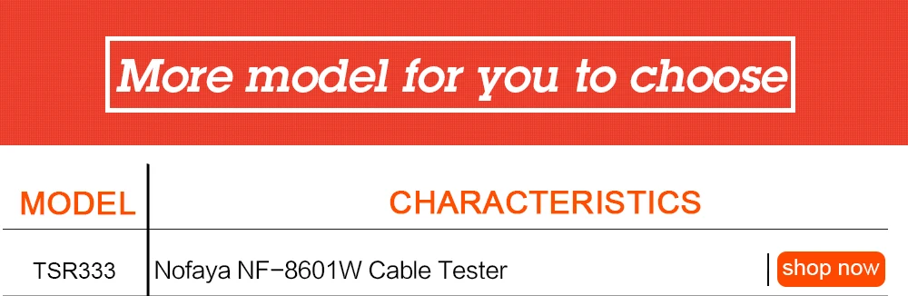 Noyafa NF-8601W провод трекер для BNC PING POE RJ11 телефонная линия RJ45 LAN Сетевой кабель тестер диагностики тональный детектор