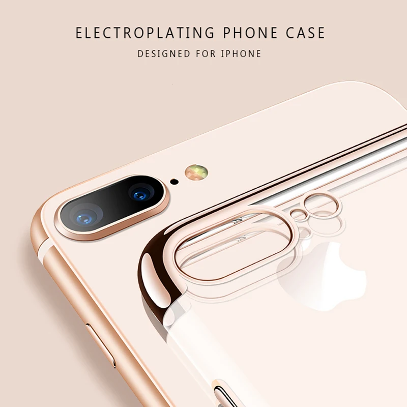 Чехол для iPhone X 7 8 Plus абсолютно новый ультра тонкий мягкий чехол телефона