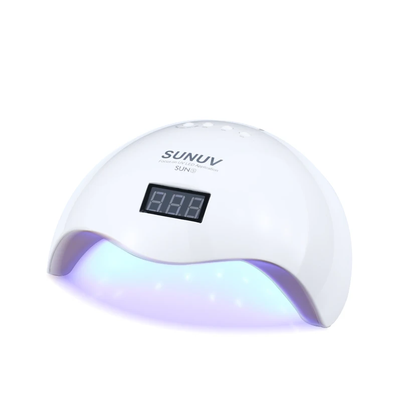 UV Lamp LED Auto Sensor Dryer 48W Sun5 Gel Polish Light Nail with Bottom Timer LCD display instrument (2) | Красота и здоровье
