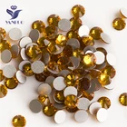 YANRUO 2058NoHF SS3-SS34 Топаз с плоской обратной стороной, хрустальные стразы без фиксации, стеклянные стразы для украшения ногтей