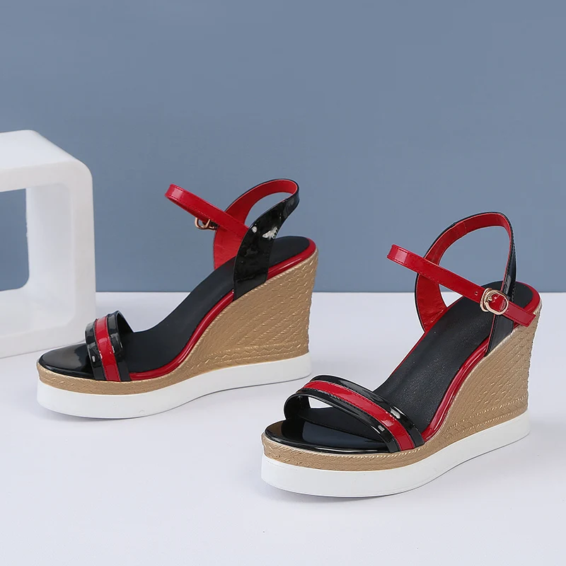 

Dilalula 2021 Ins Hot Style High Wedges Heels Platform Shoes Ladies Casual Party Leisure Summer Sandals Female Footwear