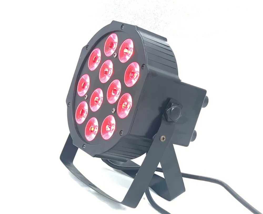 Светодиодный par-прожектор rgbw 4в1 12x12 Вт led Par DMX сценический светильник s бизнес светодиодный плоский par Светильник с профессиональными для вечерние KTV Disco DJ
