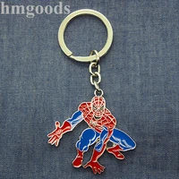 fashion hot style silver couple key ring keychain llaveros spider heroes man cartoon gift special characteristic unisex k25048
