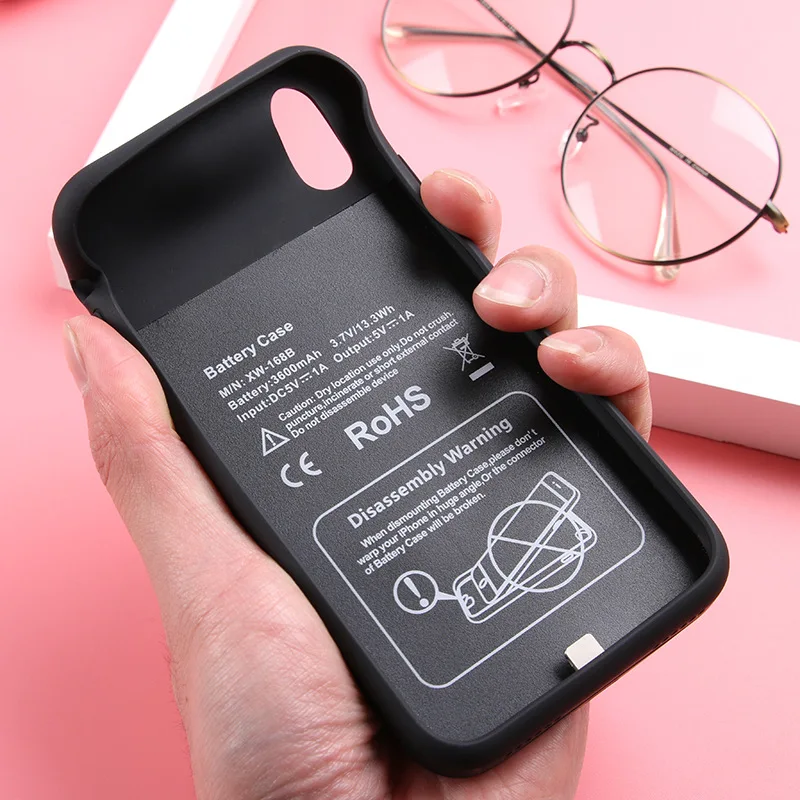Для Iphone X чехол для зарядного устройства ультра тонкий мягкий универсальный