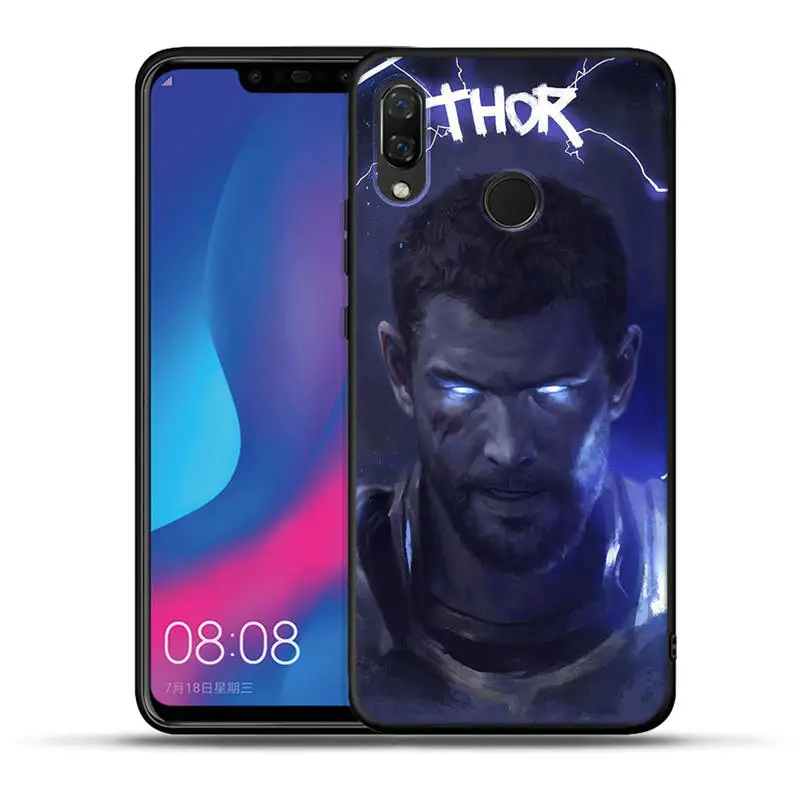 Чехол Marvel звездное небо для huawei Honor 20 Pro 10 9 9i 8 Lite 8X 8C 7A 7X V20 View 20 Черный силиконовый чехол Grrot Captain Coque