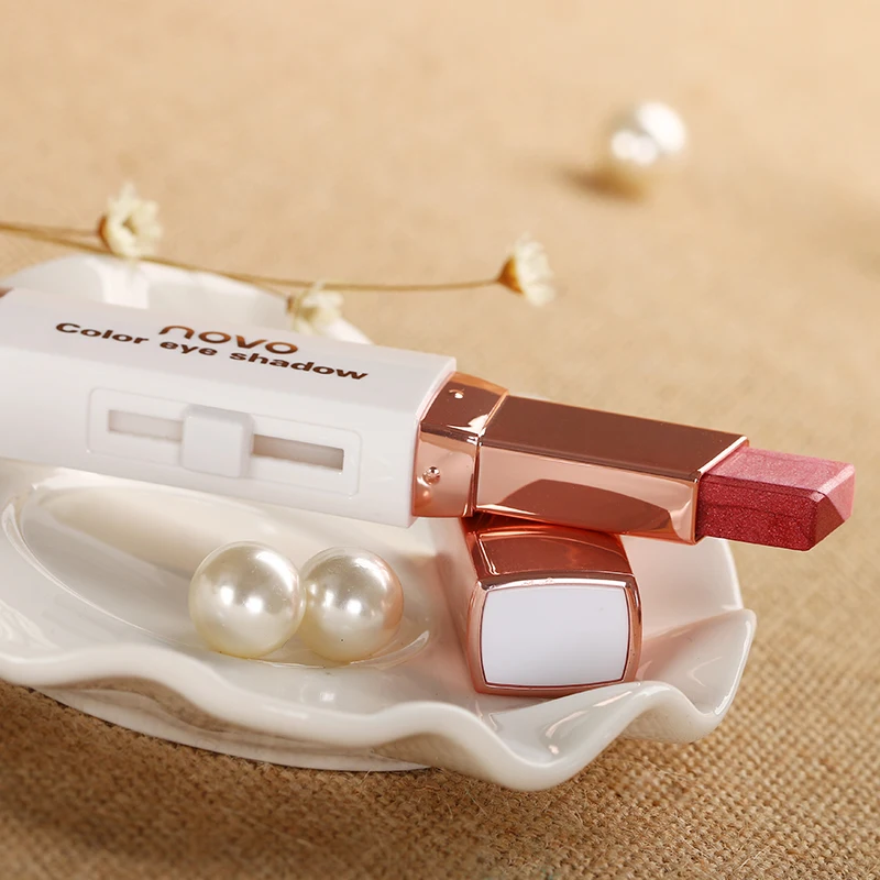 Модная двухцветная палочка для теней век стерео градиентная бархатная Мерцающая