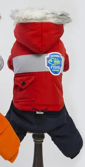 Красный Комбинезоны для собак, красный, синий, серый цвета, размеры s-xxl, комбинезоны для собак на осень и зиму, теплые комбинезоны для животных, аксессуары для собак - Цвет: Красный