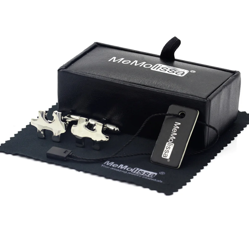 Мужские серебристые запонки пазлы с пазлами|Зажимы для галстука и запонки| |