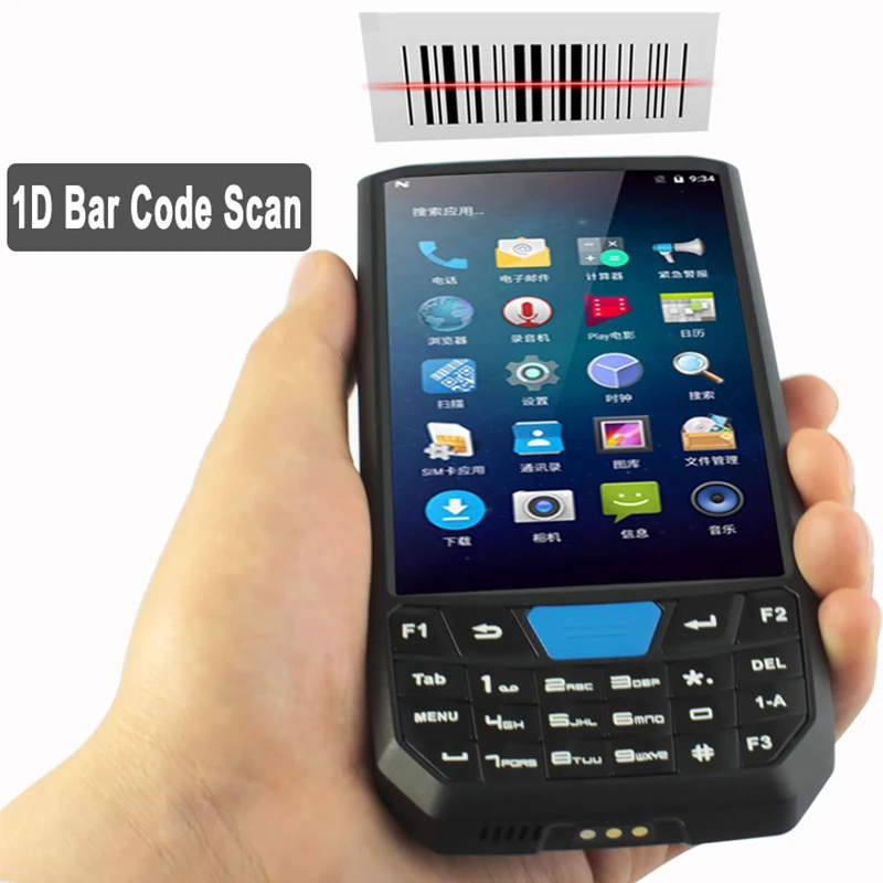 Новинка 2019 сканер 1D/2D QR штрих код ручной терминал PDA сборщик данных 4G LTE Android7.0 для