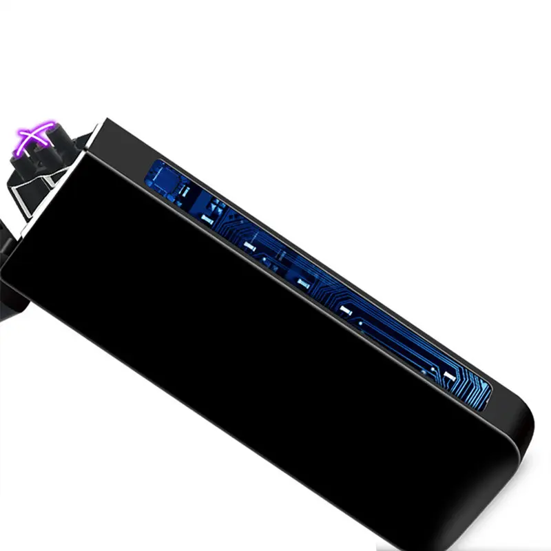 1 шт. Новая мода USB перезаряжаемая электронная плазменная Зажигалка для сигарет