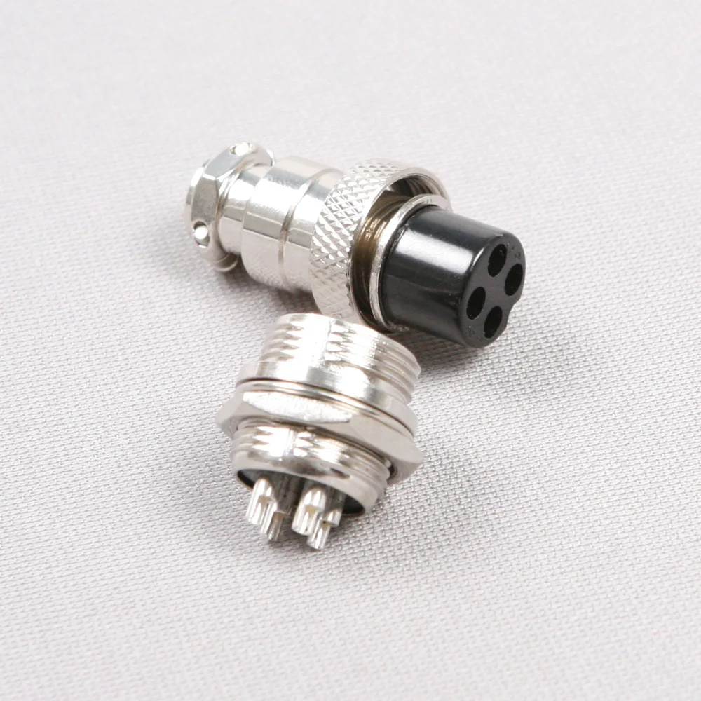 Оптовая продажа 5 шт./лот 4Pin 16 мм штыревой и гнездовой разъем для проводной панели