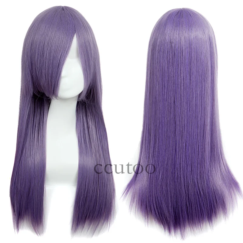 Ccutoo Orochimaru 60 см/23,6 дюйма черные прямые Длинные Синтетические волосы полная челка Высокая температура волокна Cospaly Полный Парики