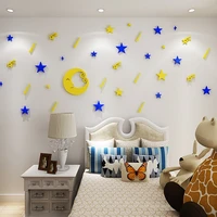 meteor acrylic mirror wall stickers for kids room kindergarten ceiling diy art wall decor living room starry sky wall stickers