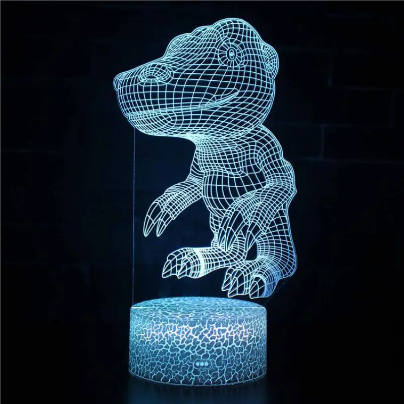 Тираннозавр Рекс Usb СВЕТОДИОДНЫЙ светильник Новинка Luminaria Led 3d Powerbank лампа для