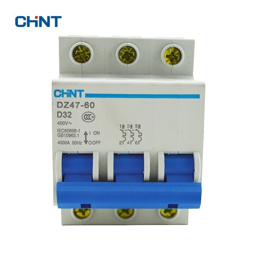 Автоматический мини выключатель CHINT устройство защиты от внешнего напряжения 32 А