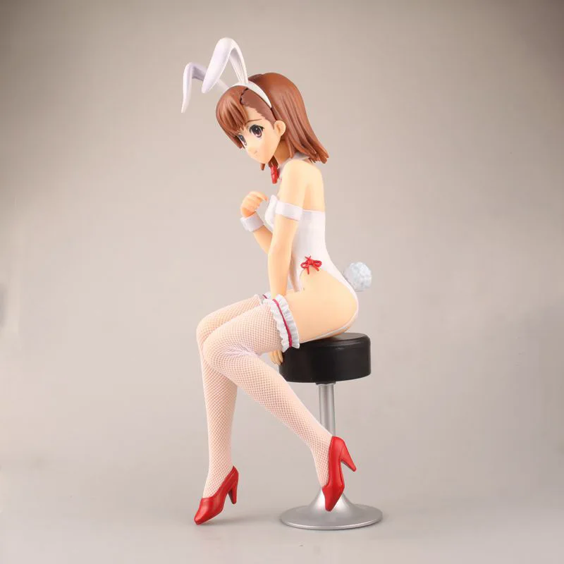 Новое поступление Аниме Фигурка Toaru Kagaku No Railgun Mikoto Misaka Bunny Girl Ver 36 см 1/4 Масштаб Сексуальная ПВХ украшение кукла