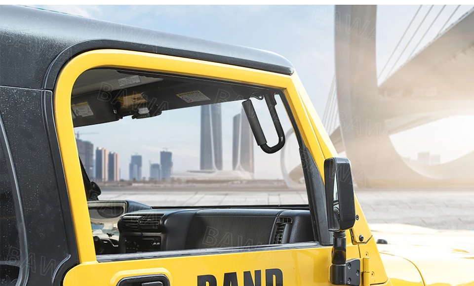 BAWA подлокотники для Jeep Wrangler TJ 1997-2006 второго поколения металлическая верхняя ручка Аксессуары для Jeep Wrangler tj