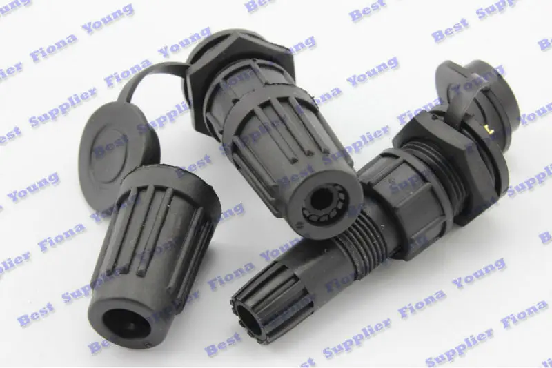 5 шт. \ партия черные прямые Водонепроницаемый конектор авиации электрические