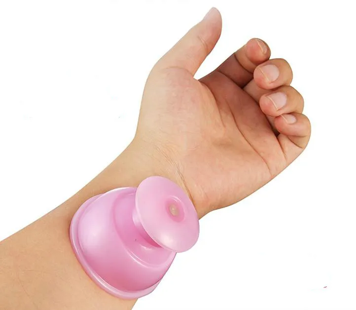 2 шт. набор силиконовых вакуумных массажных чашек для тела антицеллюлитные чашки