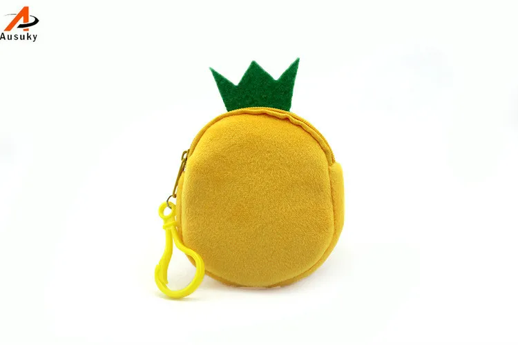 Маленький кошелек с застежкой из серии фруктов и 3D-принтом милый 40 для мелочи