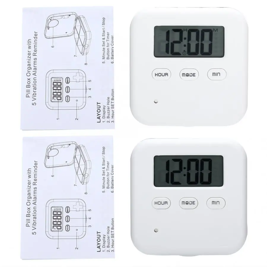 Ящик для хранения лекарств 4 сетки Повседневная медицинская коробка таблеток