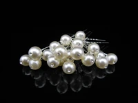 free shipping 200 pcs lot ivory color pearl crystal hair pins wedding party bride hair grips woman hair clips hair accessory
