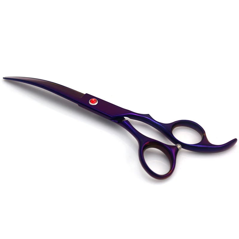 Профессиональные ножницы фиолетовый 7 дюймов собака набор ножниц для груминга