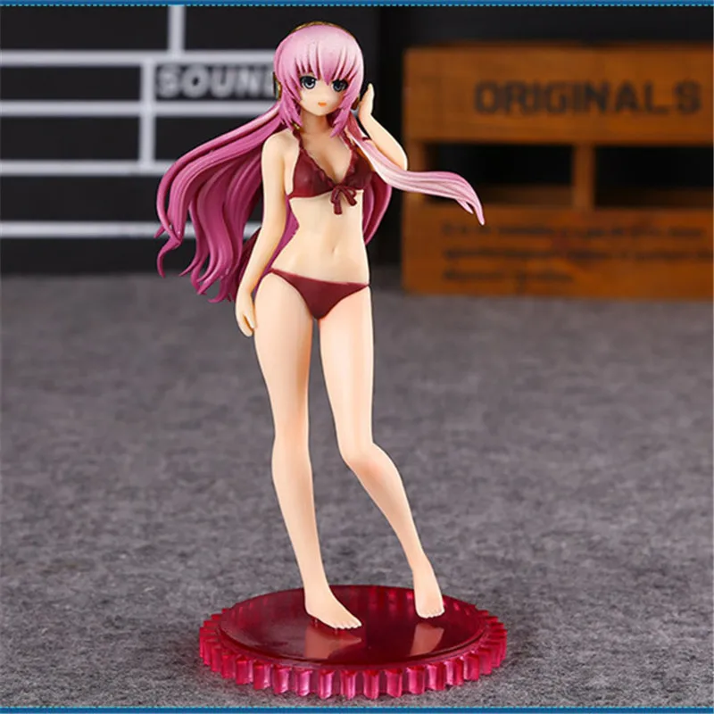Аниме богиня Мегурине лука HATSUNE MIKU SUPERSONICO бикини ver. Волна ПВХ сексуальные Фигурки