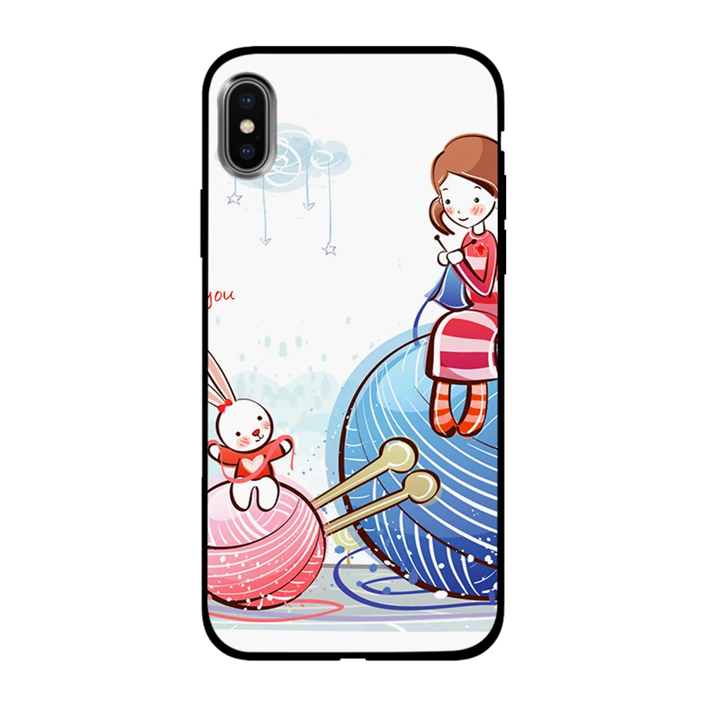 Мягкий чехол из ТПУ с рисунком на День святого Валентина для Apple iPhone 6 6S 7 8 Plus 5 5S SE X