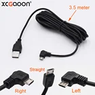 Кабель XCGaoon автомобильный зарядный micro USB для автомобильного видеорегистратора, камеры, видеорегистратораGPSPAD  Mobile, длина кабеля 3,5 м (11.48ft)
