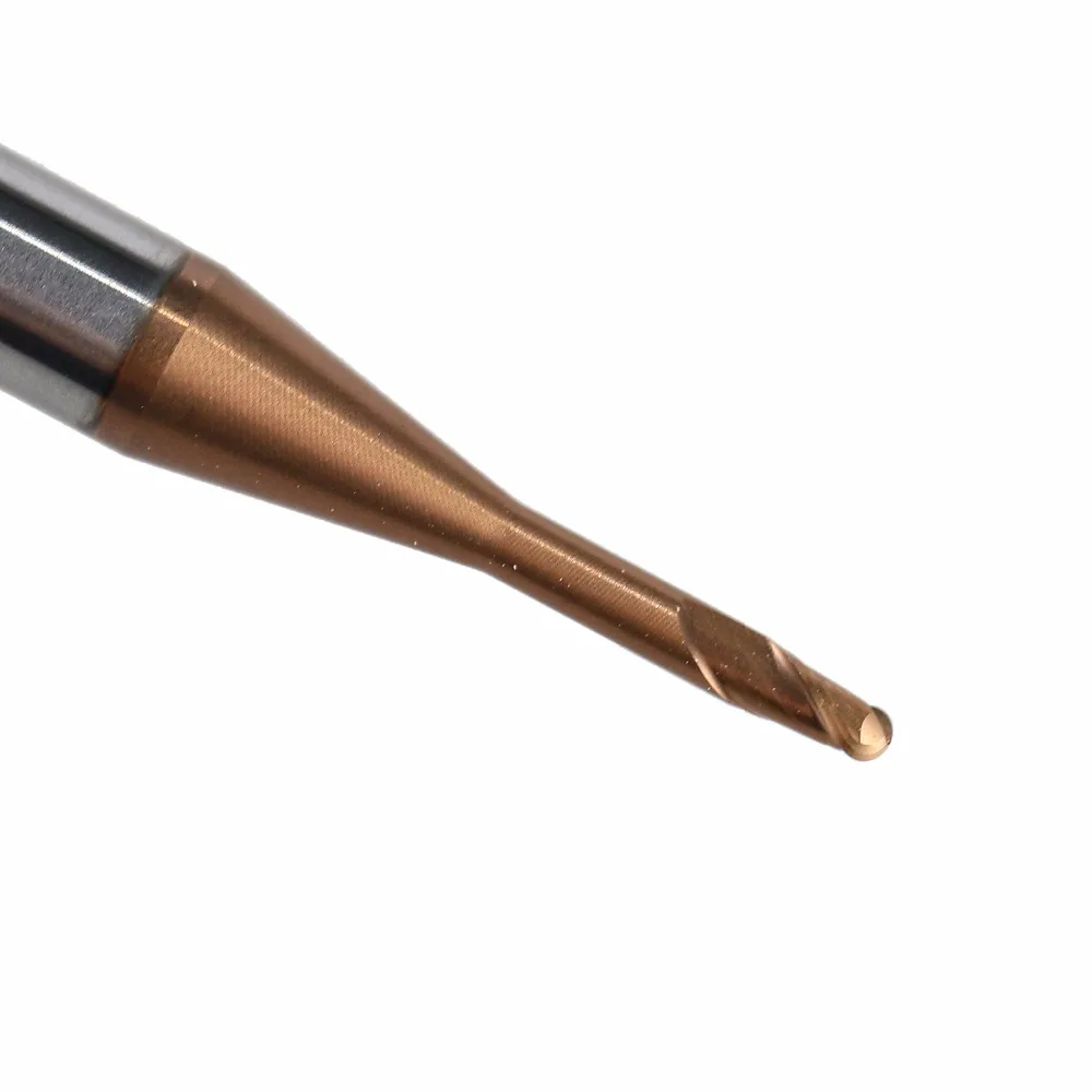 HMX-2BP R0.75-R2.5 твердосплавная Концевая мельница 2 флейта мяч нос длинный шеи cnc