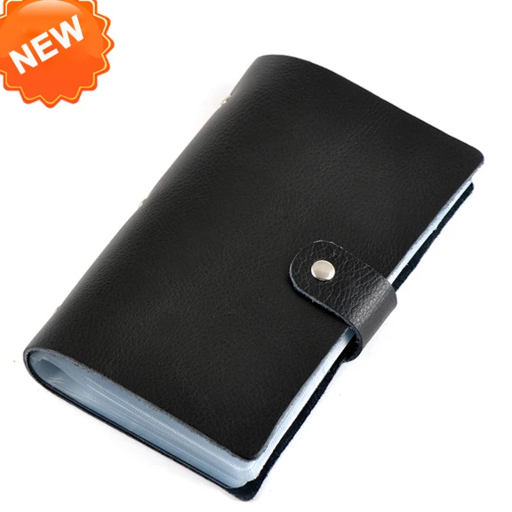 Мужчины и женщины натуральная кожа карта на складе Бизнес имя мешок Воловья ID