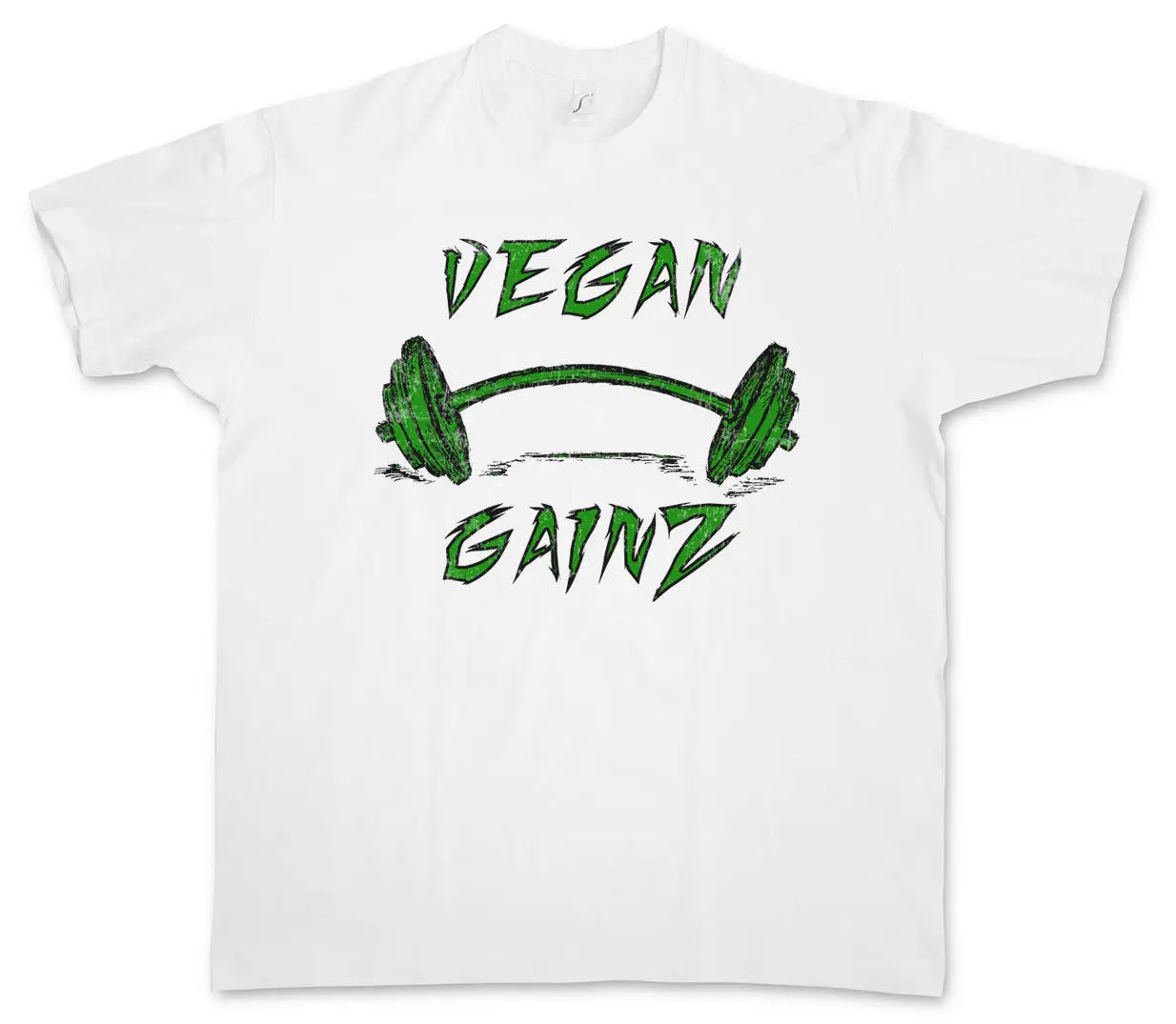 

VEGAN GAINZ T-SHIRT Muscles Bodybuilding Fitnessstudio Fitness Vegan Vegetarian Print Casual T Shirt Men Brand top tee