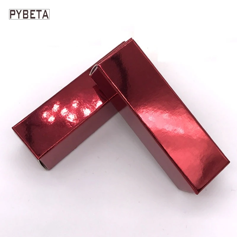 glossy red 8,5 шт./партия-2,5*2,5*100 см красочная бумажная коробка для вечерние образца партии Подарочная губная помада тюбик упаковка - Цвет: glossy red