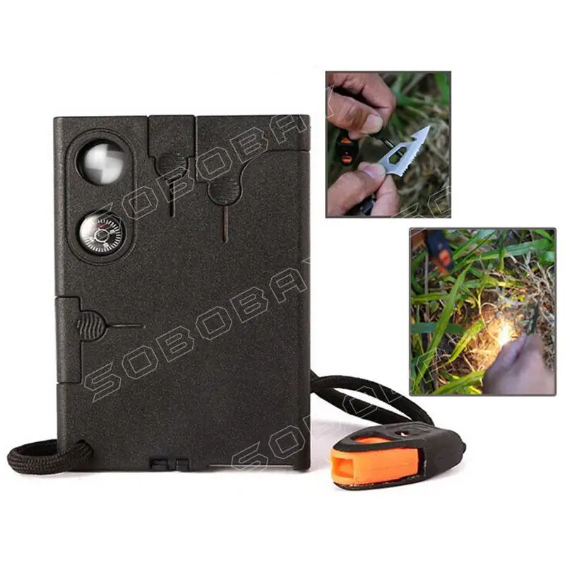 Модернизированный 18 в 1 Выживание Карты Нож Открытый Карманный Multi Tool Kit |