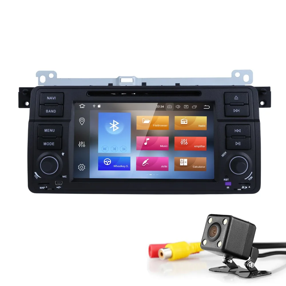 Android 8 0 1Din gps Авторадио DVD плеер для BMW E46 M3 мультимедиа навигация головное