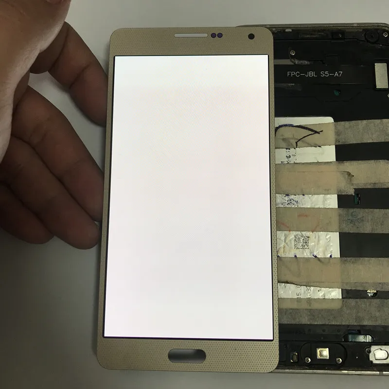 Super AMOLED с ЖК дисплеем Burn Shadow для Samsung Galaxy A7 2015 A700 A7000 A700H дисплей сенсорным экраном и