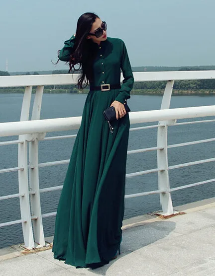 Женщины с длинным летнее платье Chiffion Vestidos Longos макси ну вечеринку платья Большой