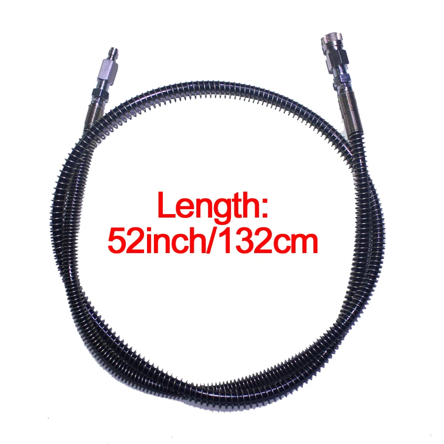 52inch 132cm Airsoft pcp Пейнтбол баллонов брандспойт 15/24/37/52 дюймов высокое Давление Microbore удаленного заполнить гибкий шланг расширение - Цвет: 52inch 132cm