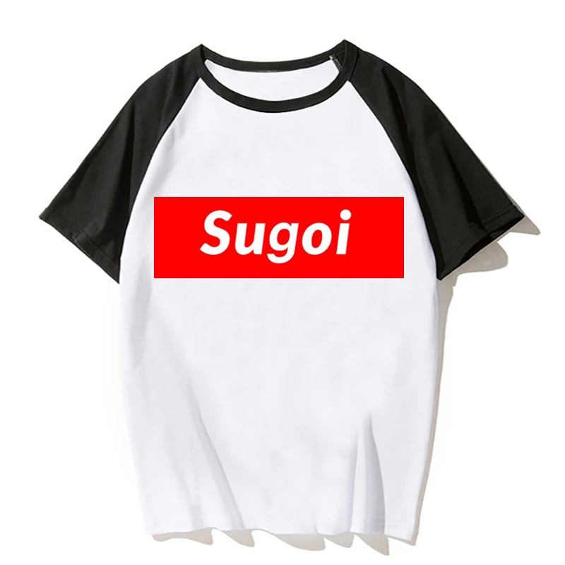 Sugoi Senpai аниме футболка женская одежда kawaii уличная в стиле Харадзюку Готическая
