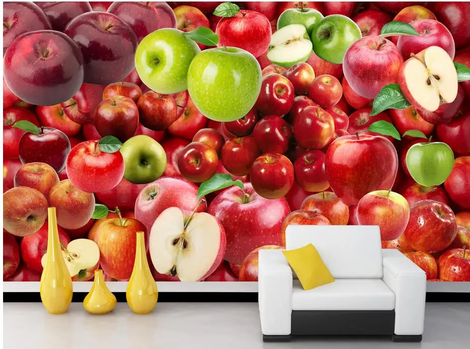 Домашний декор классические живописные обои фрукты 3d натуральные настенные