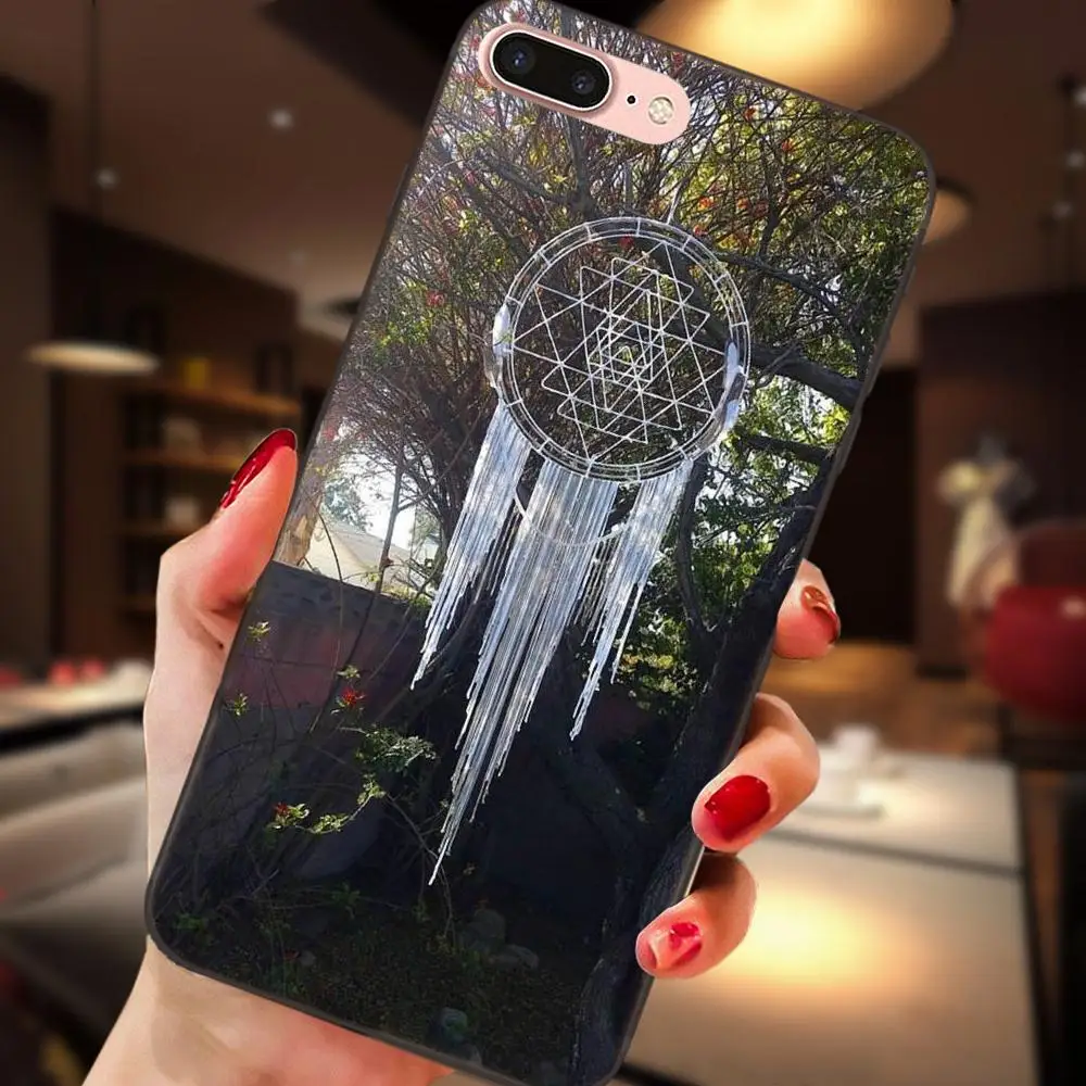 as picture Мягкая резиновая чехол для телефона для Apple iPhone 4 4S 5 5S SE 6 6 S 7 8 Plus X XS Max XR Винтаж Ловец снов - Цвет: as picture