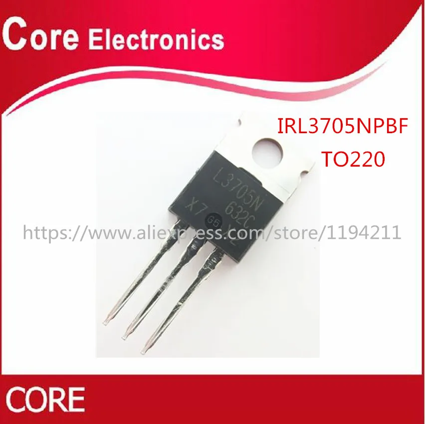 50 шт. IRL3705NPBF 220 TO220 IRL3705|Интегральные схемы| |